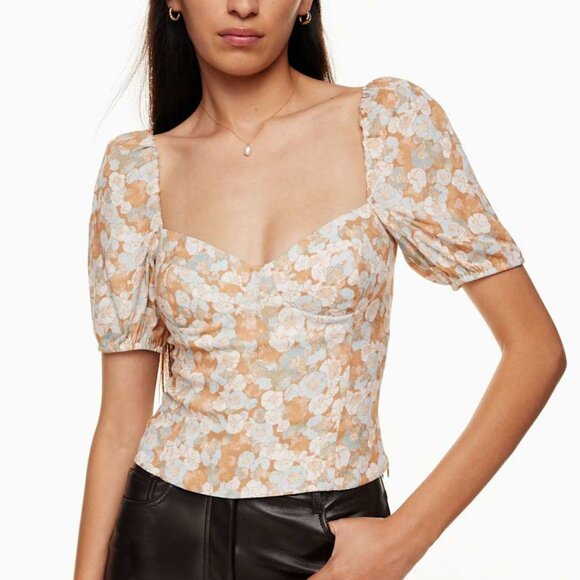 Aritzia Wilfred Novella Bustier Blouse - Picture 1 of 6